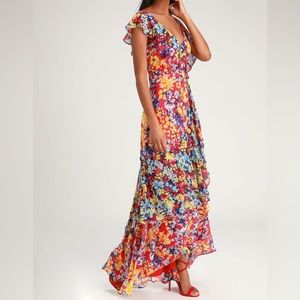 Lulus radiant ruby dress new with tags large